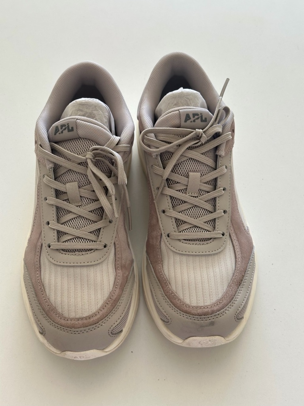 APL Jogger Taupe and Beige Athletic Sneakers
